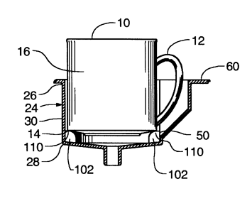 Cup Holder Patent Drawing