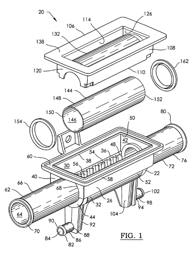 Oil Cooler Patent Drawing